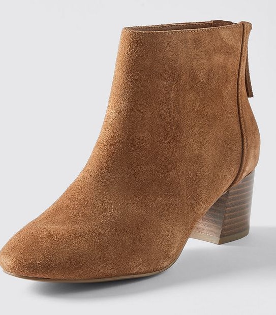Belair Suede Round Toe Ankle Boots - Tan