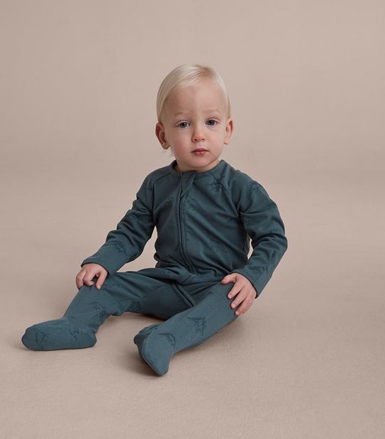 Baby Organic Cotton Print Coverall
