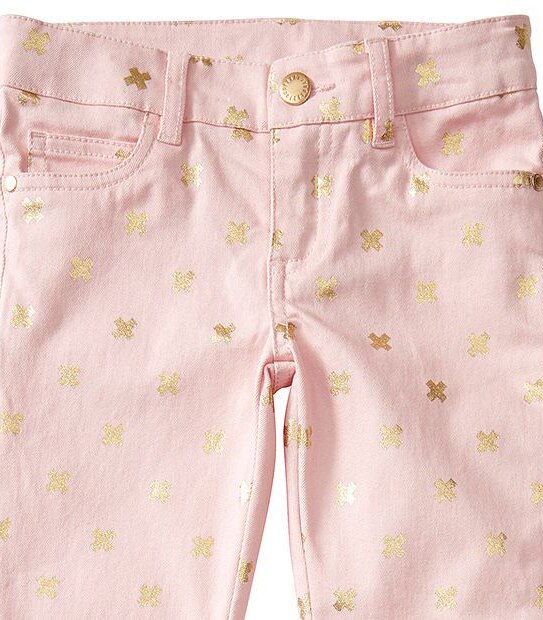 Cross Foil Print Jeans