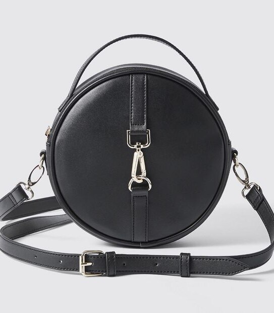 Lily Loves Round Crossbody Bag - Black