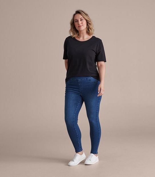 Curve Full Length Denim Jeggings