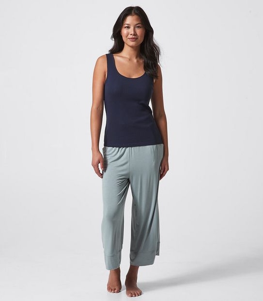 Organic Cotton Sleep Singlet with Shelf Bra