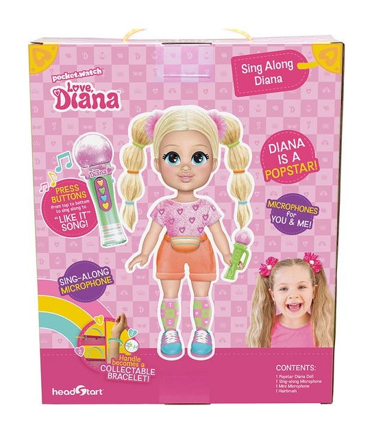 Love Diana Sing Along 13” Deluxe Diana Popstar Doll Target Australia 