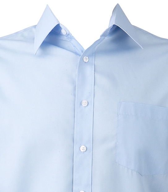 Men's Long Sleeve Regular Fit Business Shirt - Light Blue