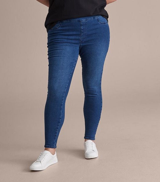 Curve Full Length Denim Jeggings