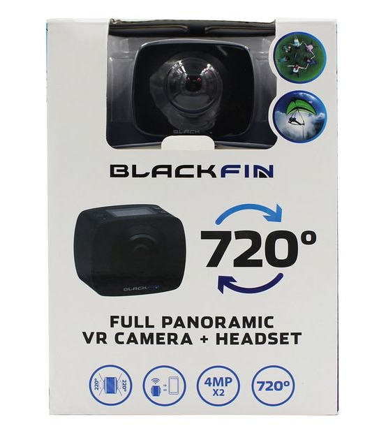 Black Fin&reg; 720° Full Panoramic VR Camera + Headset