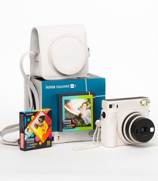FujiFilm Instax Square SQ1 Camera Bundle - White