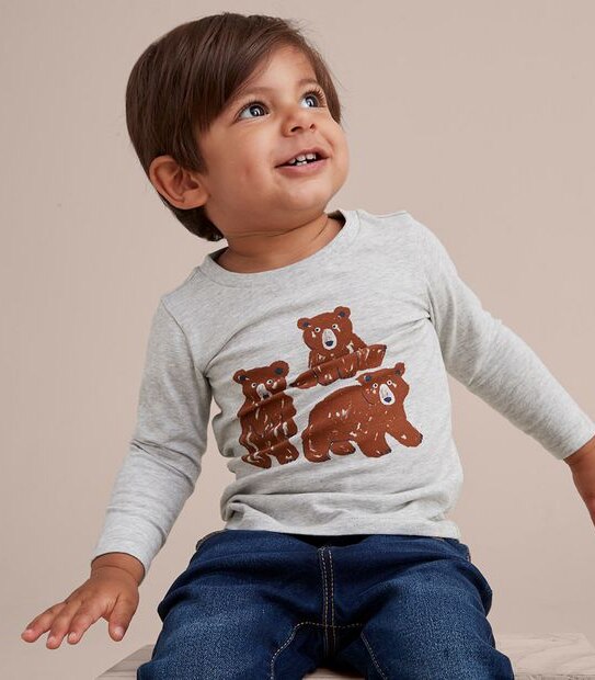Baby Organic Cotton Print Top