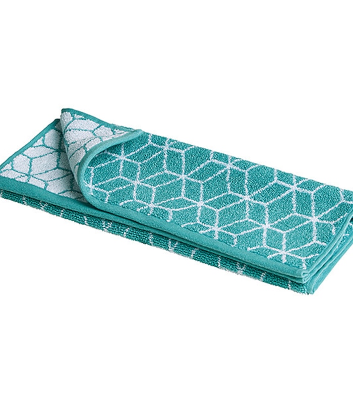 Grandeur Geo Hand Towel Aqua Target Australia
