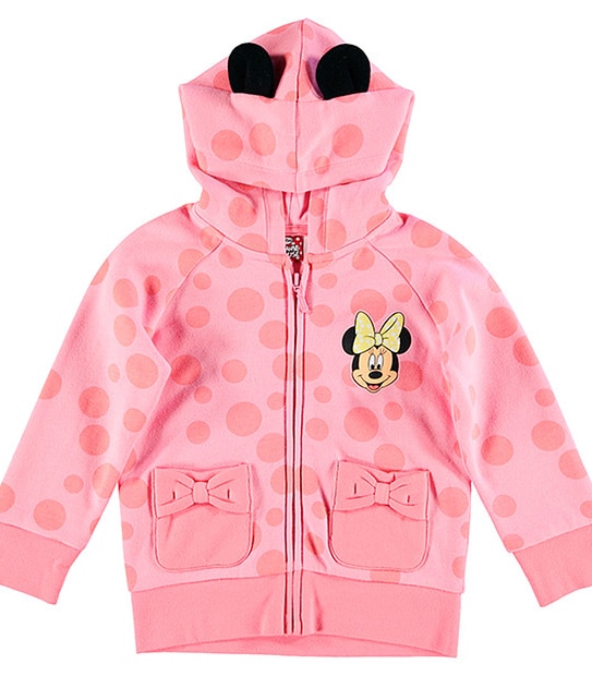 Disney Minnie Mouse Zip Through Hoodie With Ears