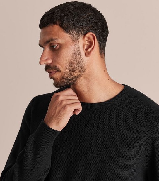 Preview Pima Knit Crew Neck Jumper