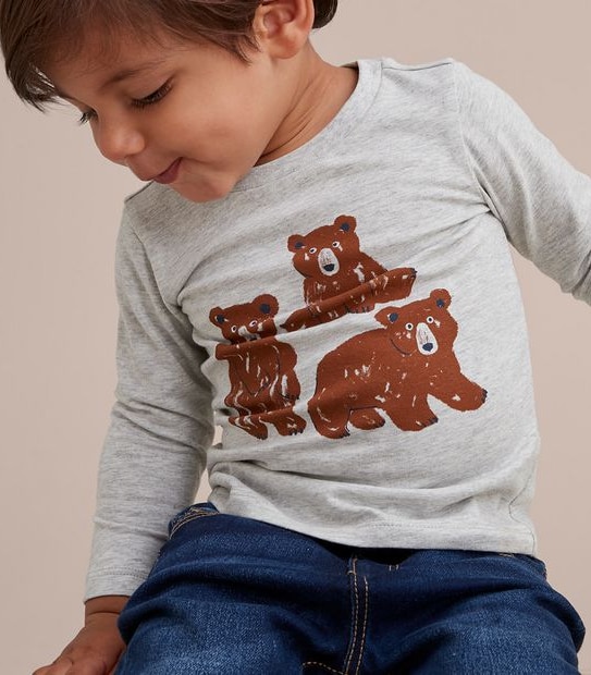 Baby Organic Cotton Print Top