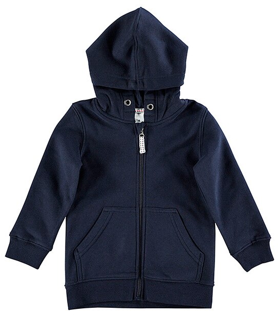 Plain Zip Through Hoodie 1 of 3