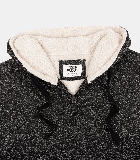 Piping Hot Fleece Zip Through Hoodie