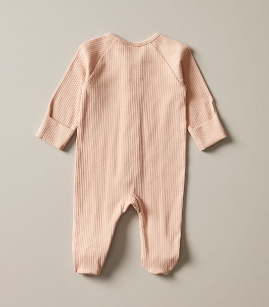 Baby Organic Cotton Rib Coverall