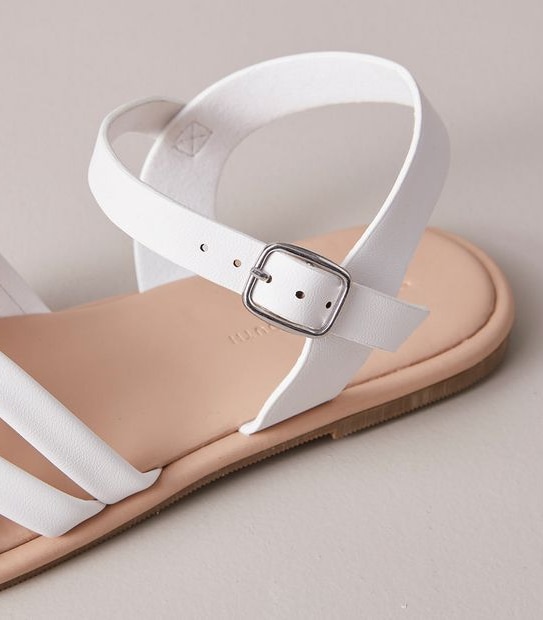 G SNR MONA WHITE SANDAL  SIZE 13-6