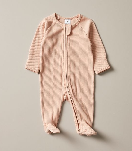 Baby Organic Cotton Rib Coverall