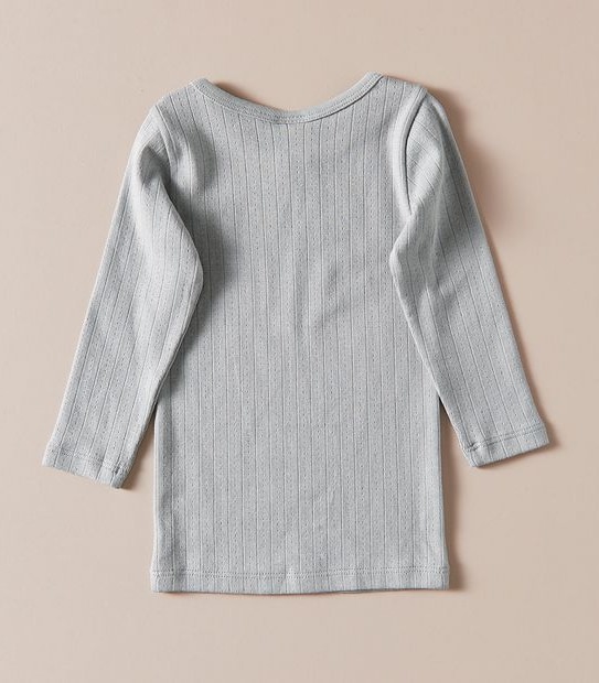 2 Pack Baby Organic Cotton Pointelle Thermal Tops