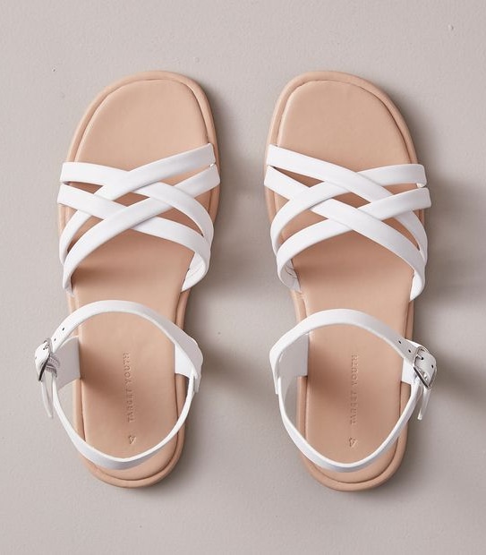 G SNR MONA WHITE SANDAL  SIZE 13-6
