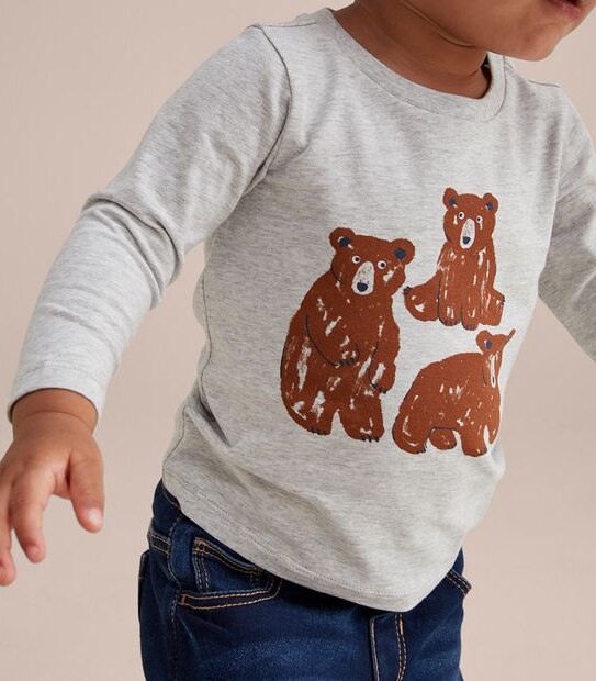 Baby Organic Cotton Print Top