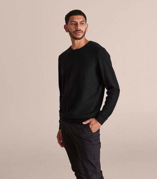 Preview Pima Knit Crew Neck Jumper