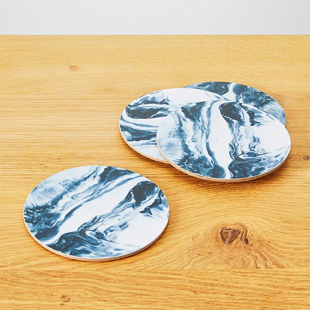 Pack of 4 Ripple Corkback Coasters Target Australia