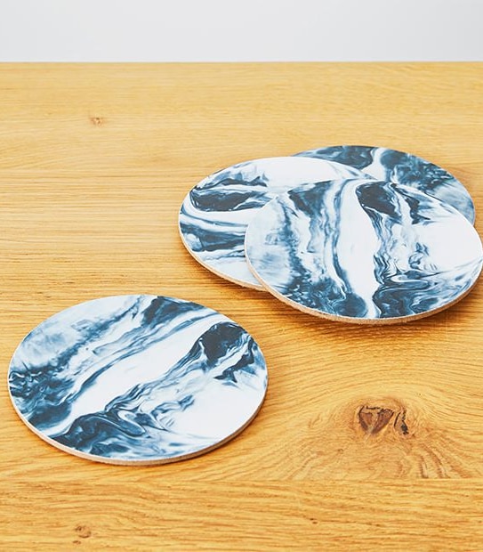 Pack of 4 Ripple Corkback Coasters