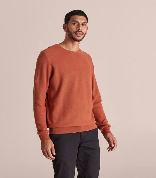 Preview Pima Knit Crew Neck Jumper