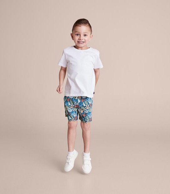 Kids Family Matching Print Boardshorts