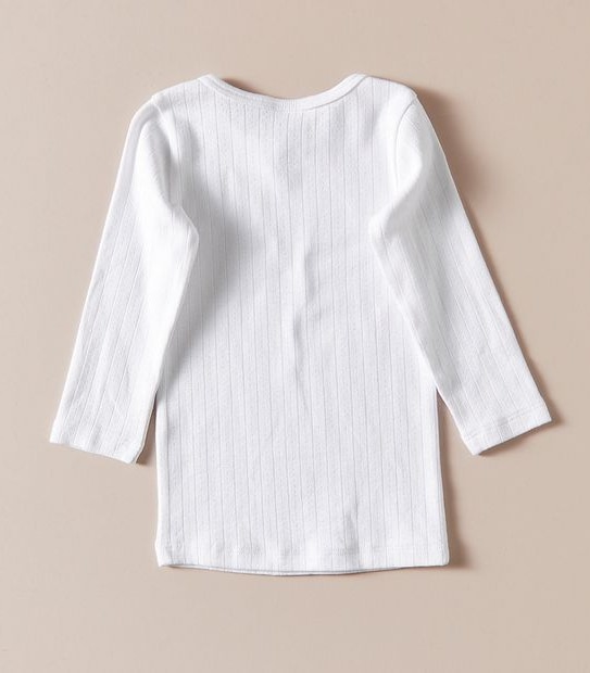 2 Pack Baby Organic Cotton Pointelle Thermal Tops