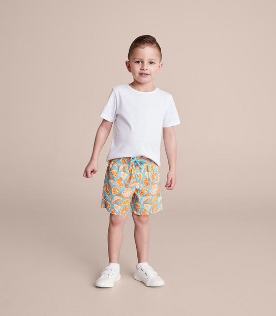 Kids Family Matching Print Boardshorts