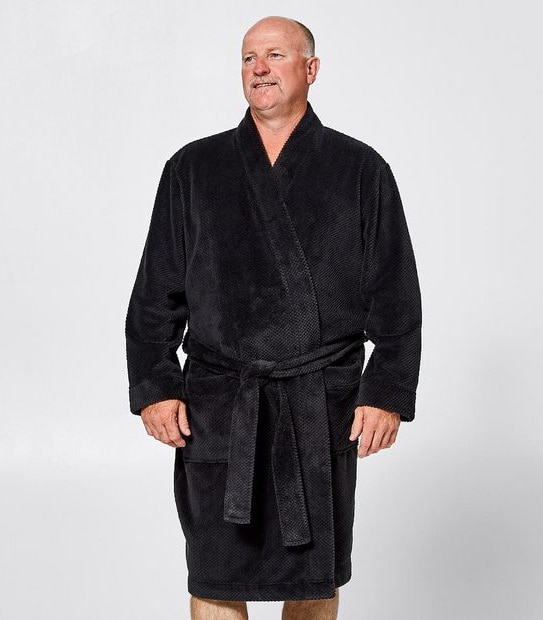 Mr Big Jacquard Fleece Dressing Gown