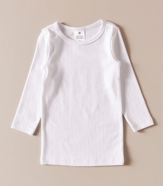 2 Pack Baby Organic Cotton Pointelle Tops