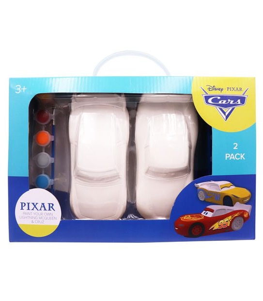 Disney Pixar Cars - Paint Your Own Plaster Characters - Lightening McQueen and Cruz