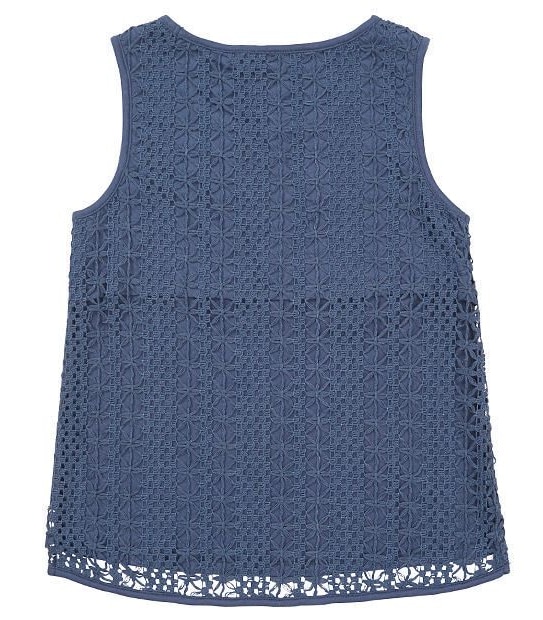 Piping Hot Relaxed Macrame Back Tank