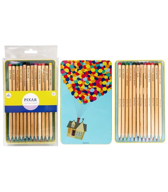 Disney Pixar 12 Pack Coloured Pencils