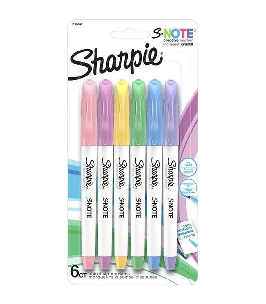 Sharpie S-Note Creative Markers - Pack of 6