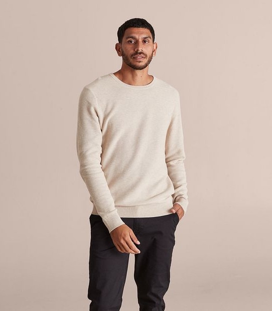 Preview Pima Knit Crew Neck Jumper