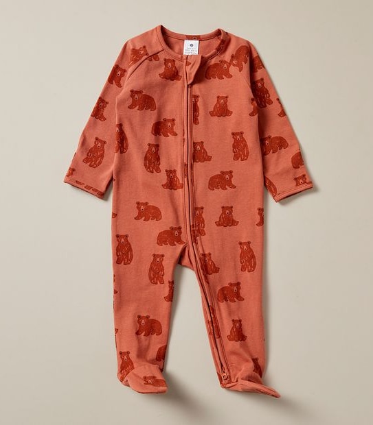 Baby Organic Cotton Print Coverall