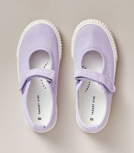 Kids Junior Mary Jane Shoes - Lilac Purple