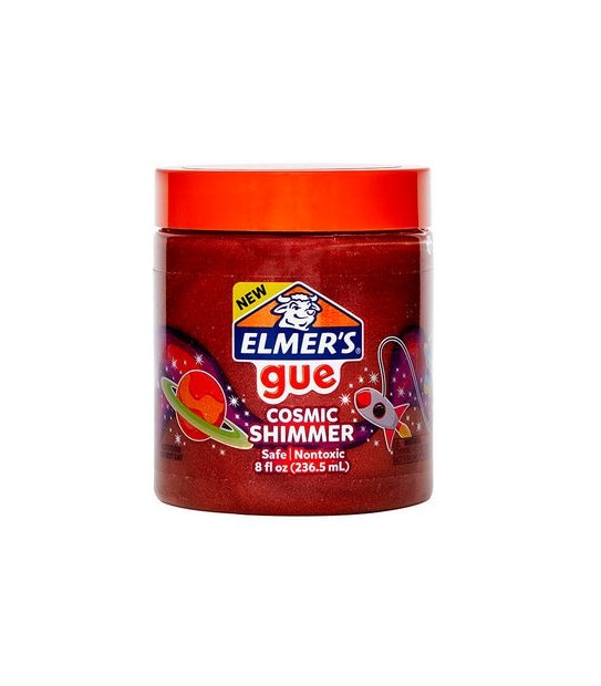Elmer’s Gue Premade Slime - Cosmic Shimmer Red - 237mL