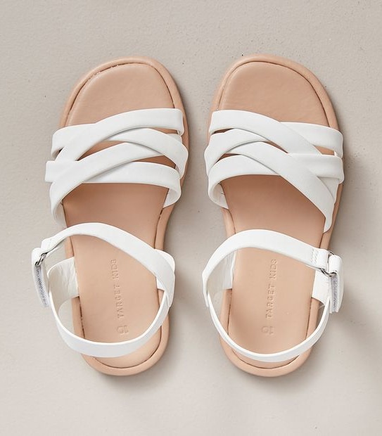 G JNR MONA WHITE X/OVER SANDAL  SIZE 6-12 3 of 3