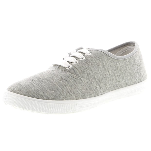 essentials Nora Canvas Shoes - Grey Marle | Target Australia