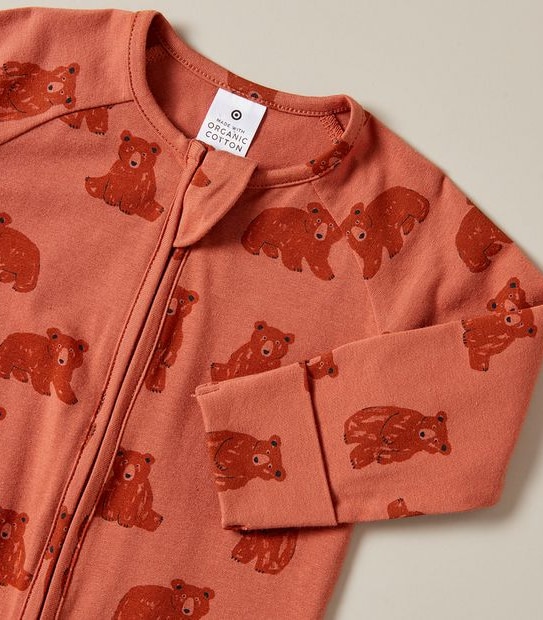 Baby Organic Cotton Print Coverall