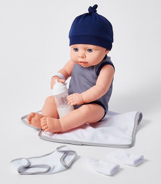 Nurture Me Newborn Baby Dolll & Accessories - Blue