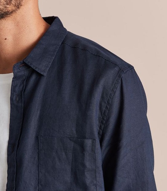 Long Sleeve European Linen Shirt