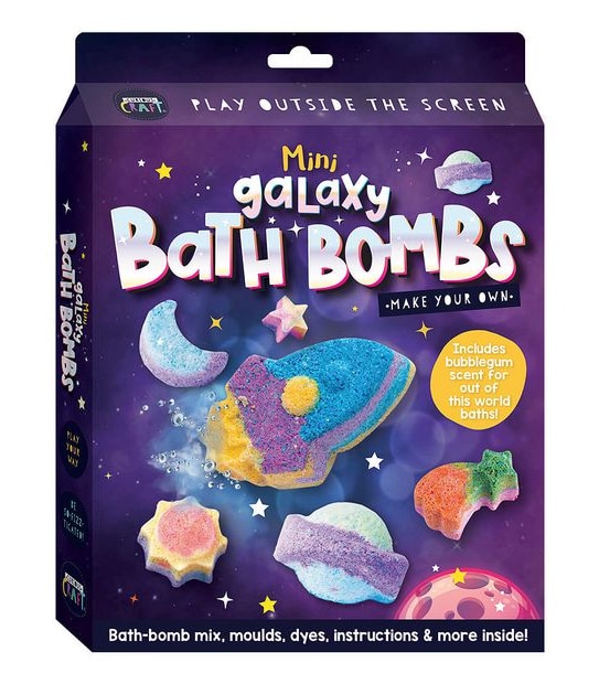 Curious Craft:  Make Your Own Mini Galaxy Bath Bombs