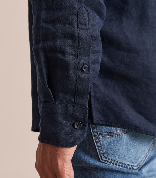 Long Sleeve European Linen Shirt