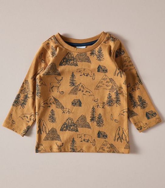Baby Organic Cotton Print Top