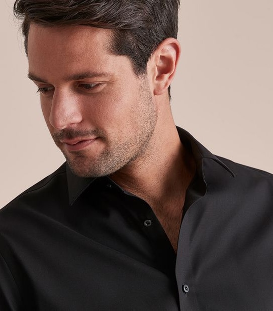 Preview Easy Iron Business Shirt - Black | Target Australia